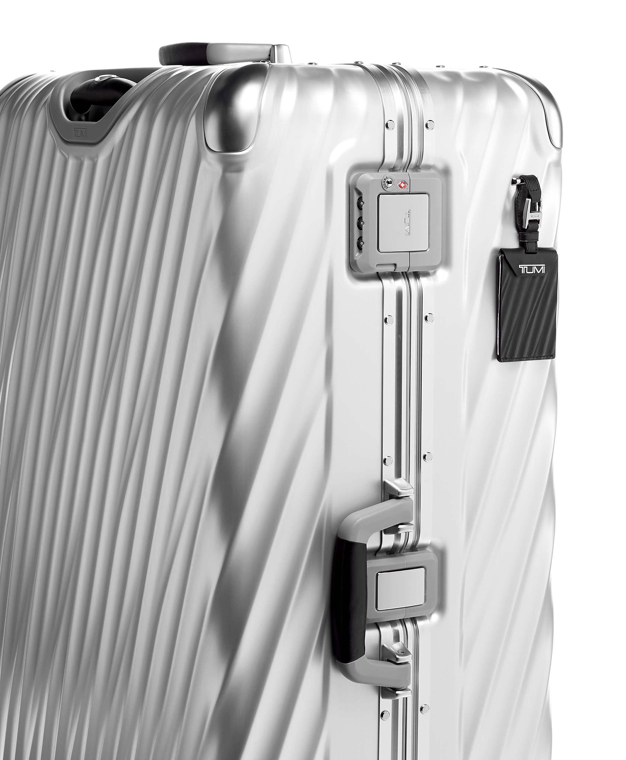 tumi aluminum suitcase
