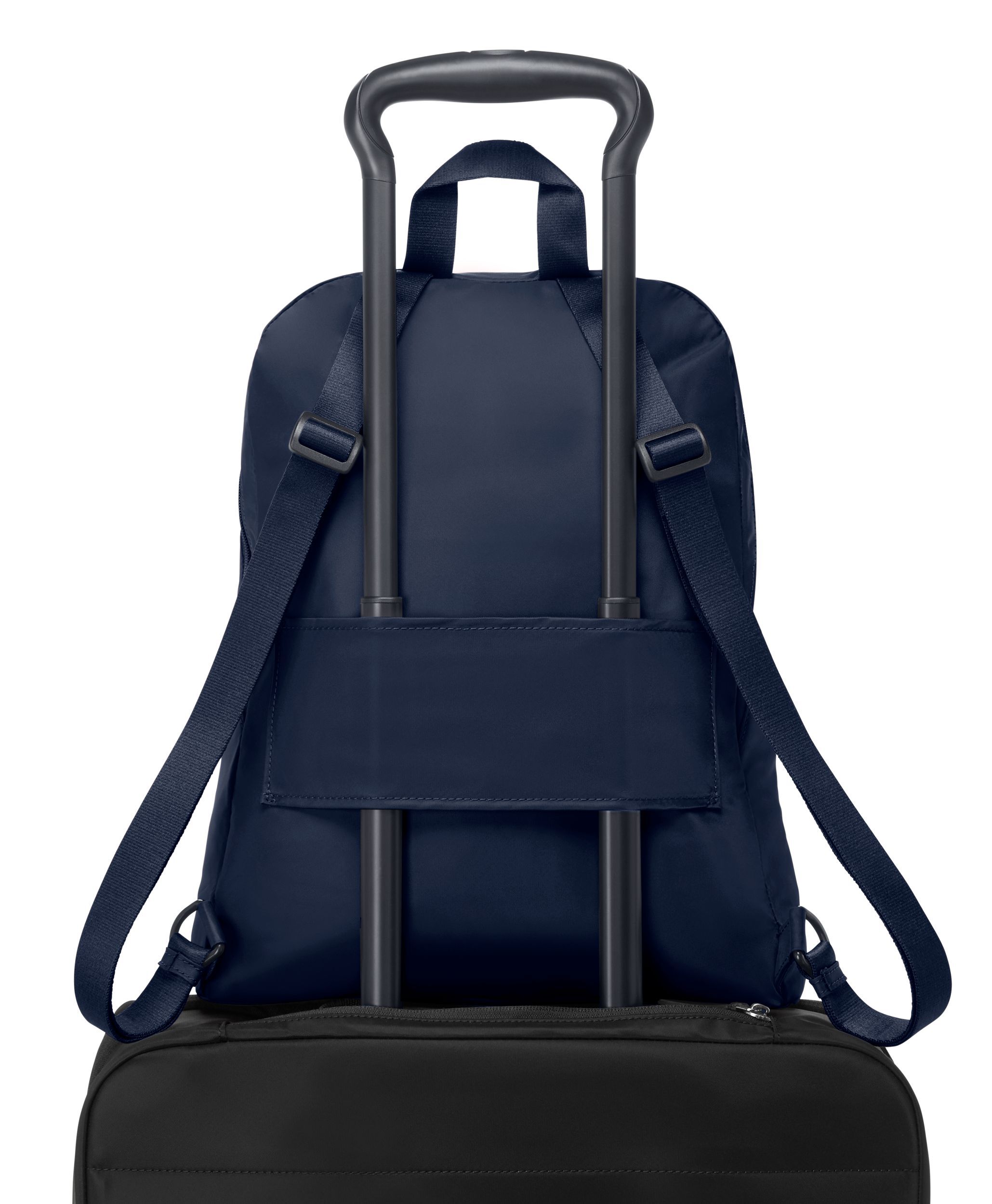 Small backpack with trolley sleeve on sale