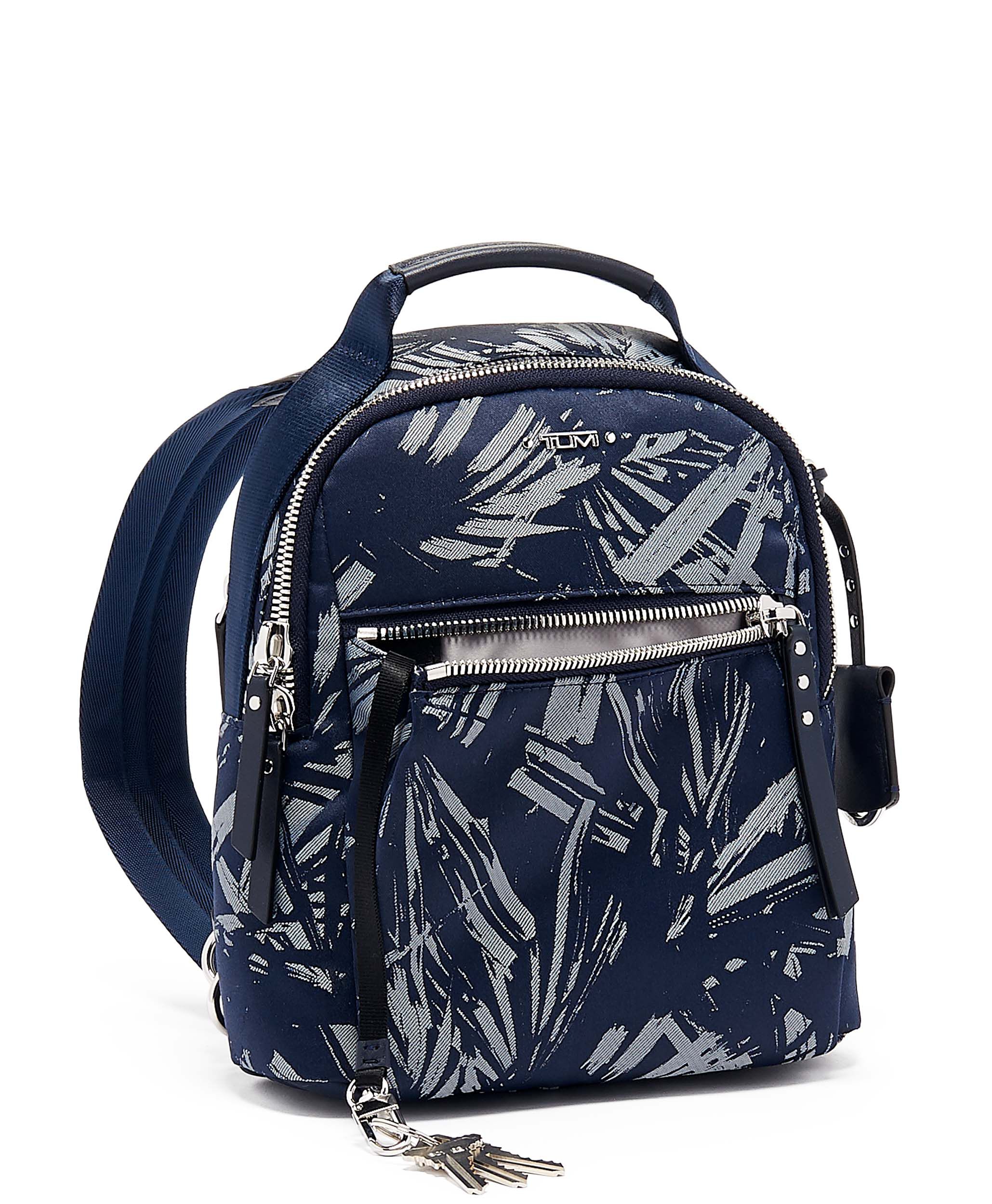 tumi blue backpack