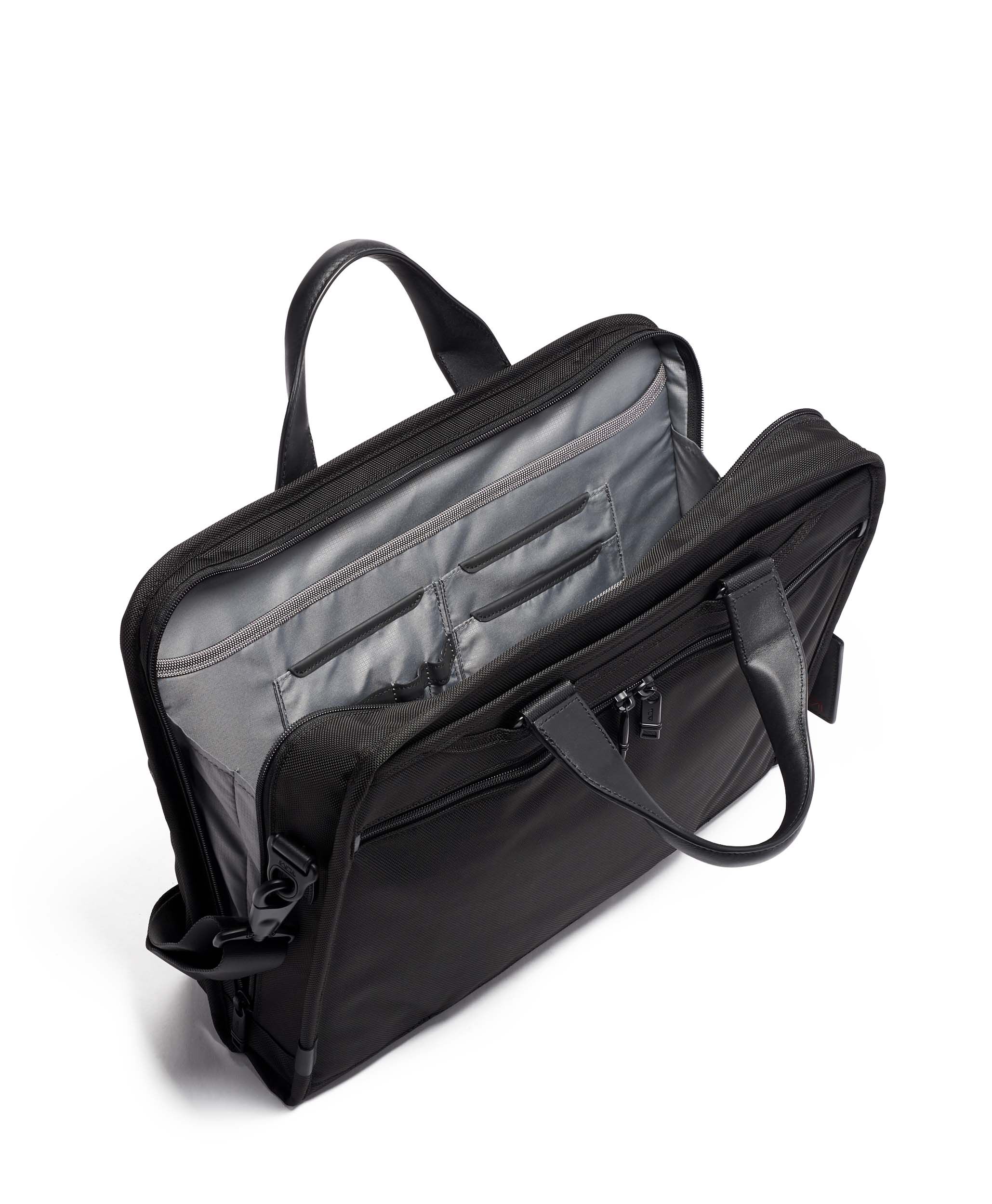 tumi compact nylon large screen computer brief