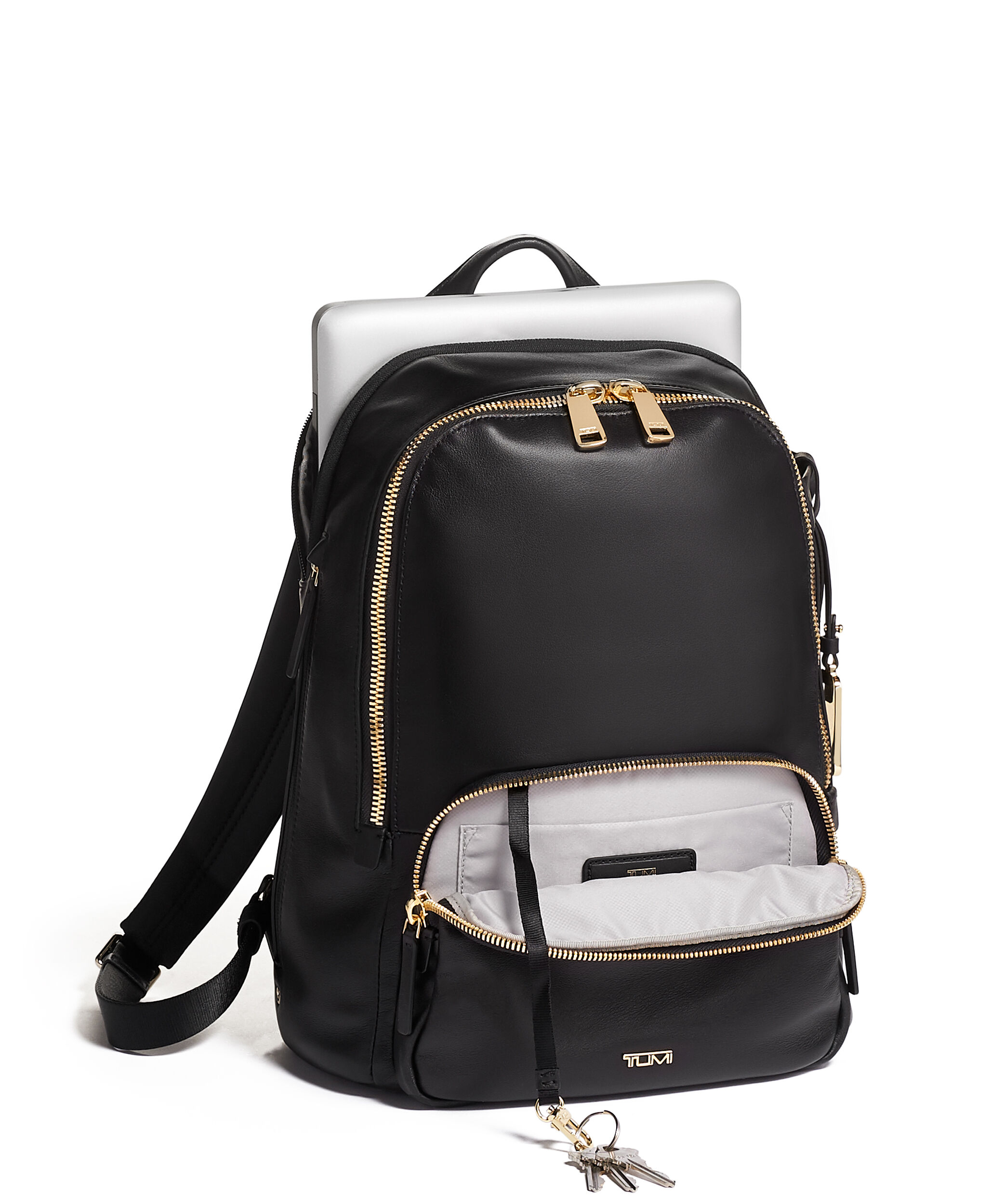Tumi voyageur leather backpack online