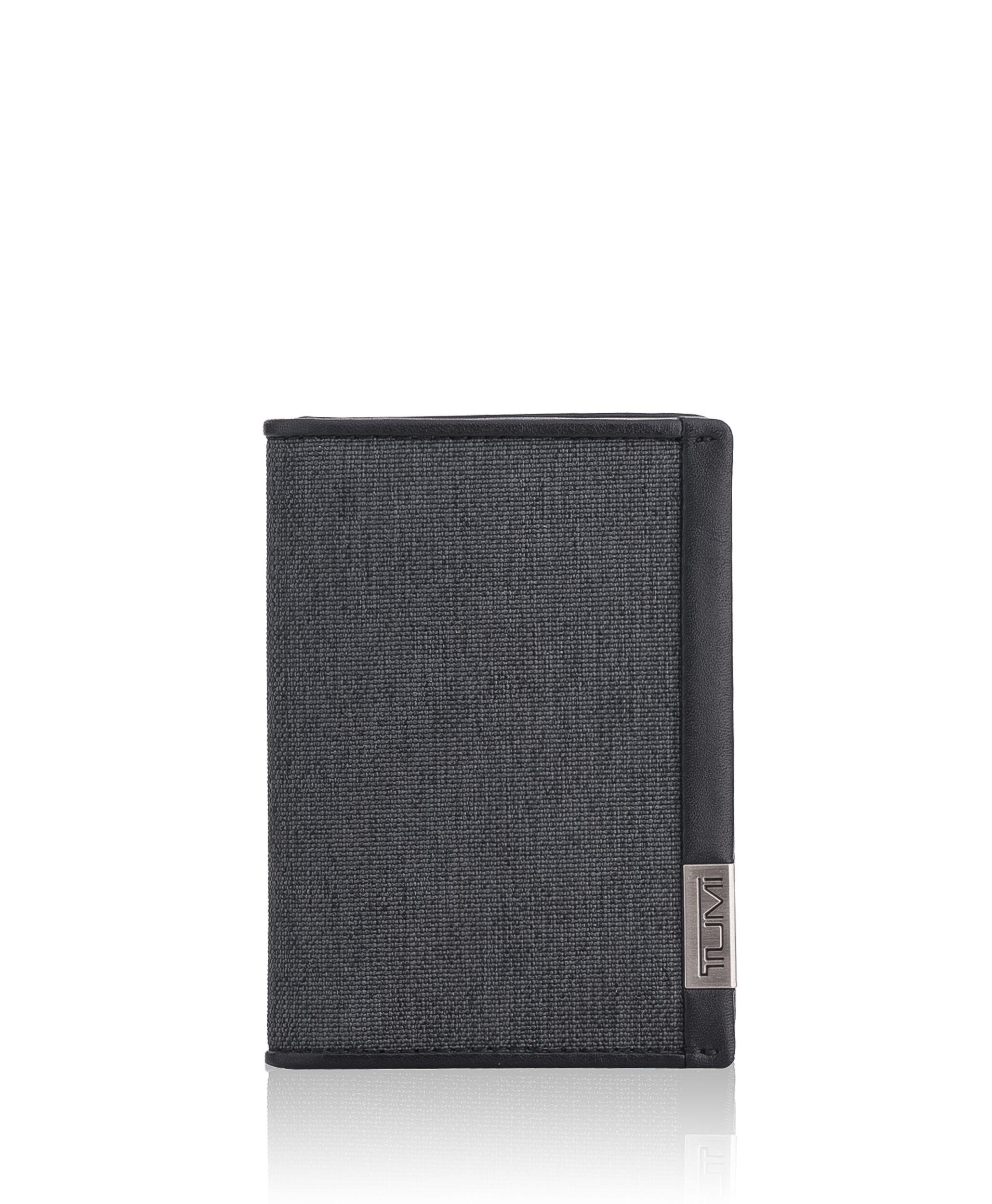 tumi leather card case