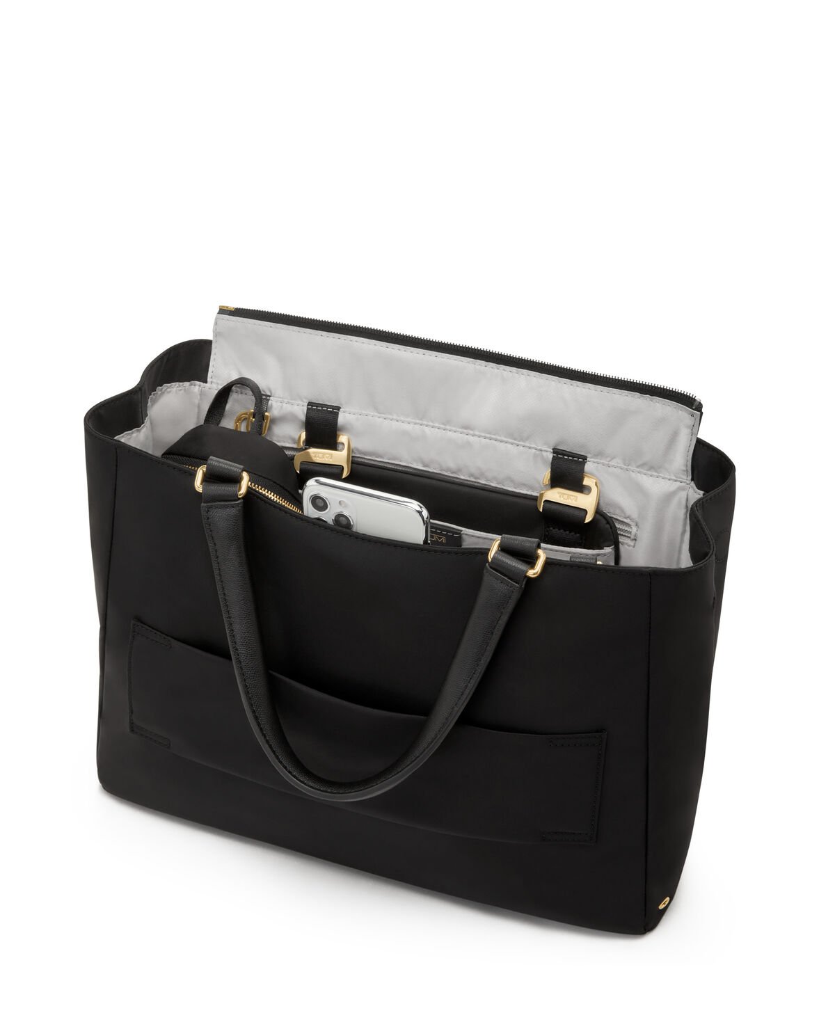 TUMI Voyageur VALETTA MEDIUM TOTE  Black/Gold TUMI Voyageur VALETTA MEDIUM TOTE  Black/Gold