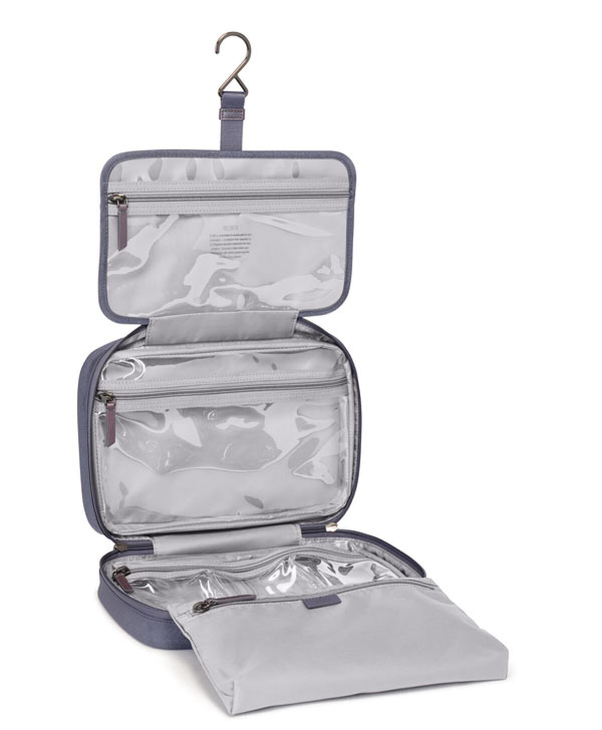 TUMI VOYAGEUR Madeline Cosmetic Pouch Silver Sky