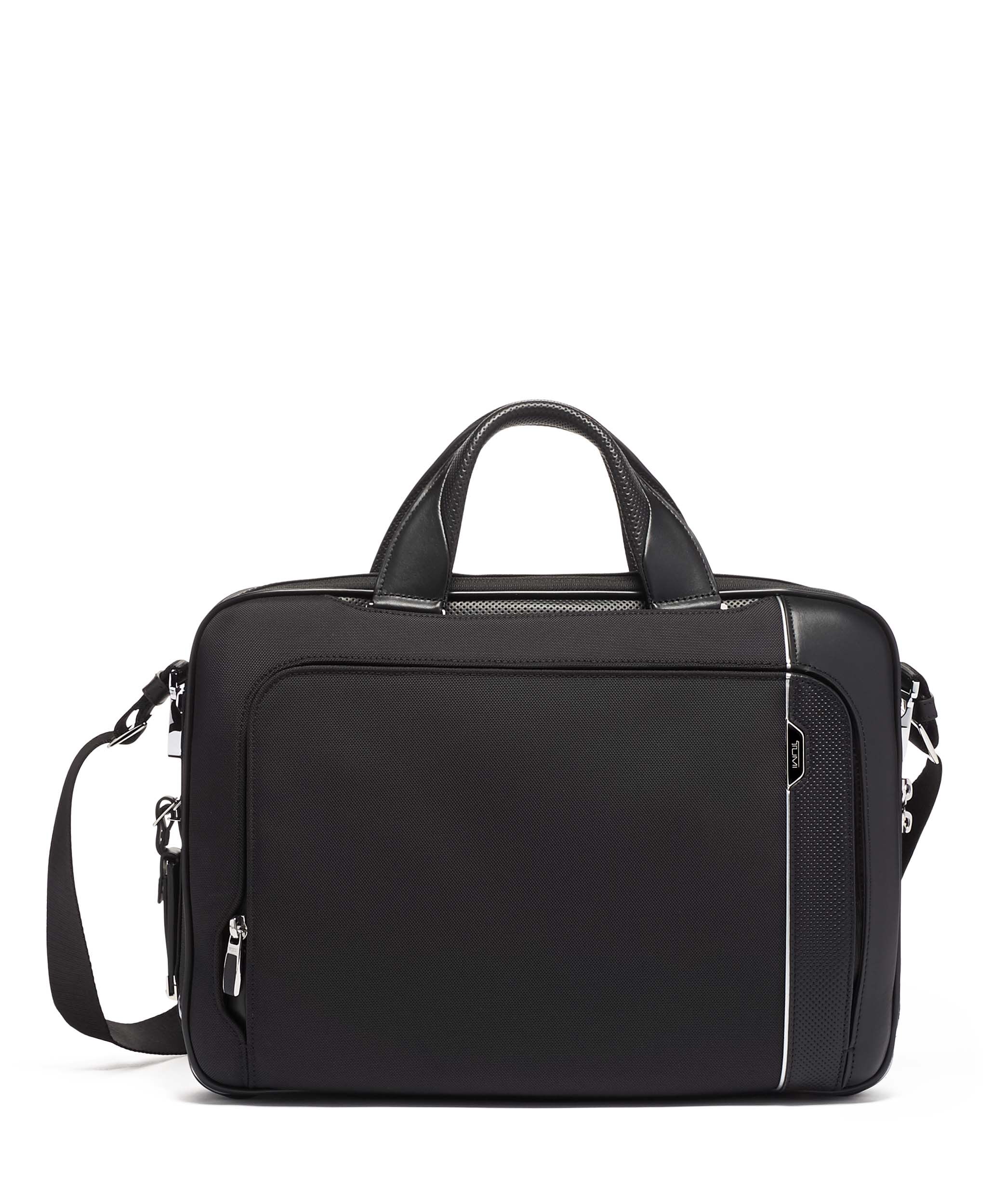 Tumi leather messenger bag on sale