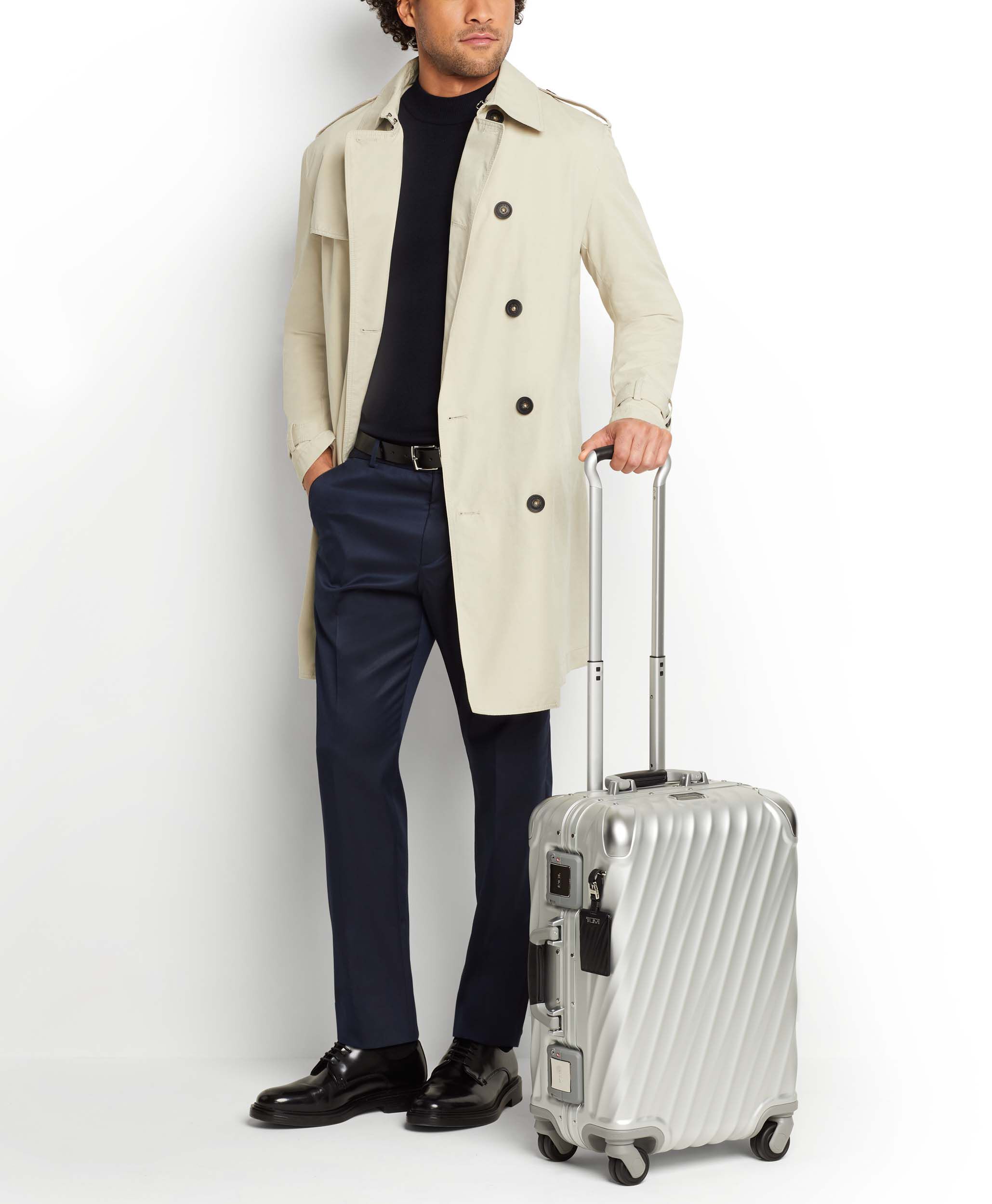 tumi aluminum suitcase