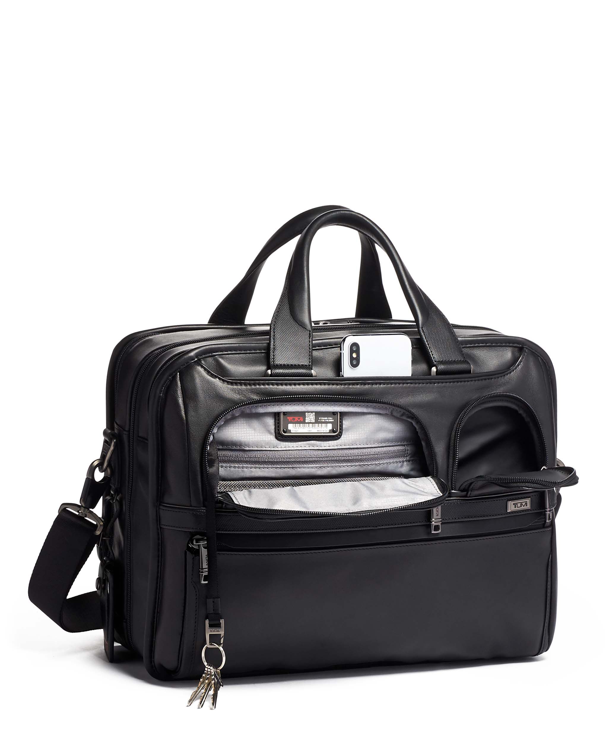 Tumi alpha online 3 leather