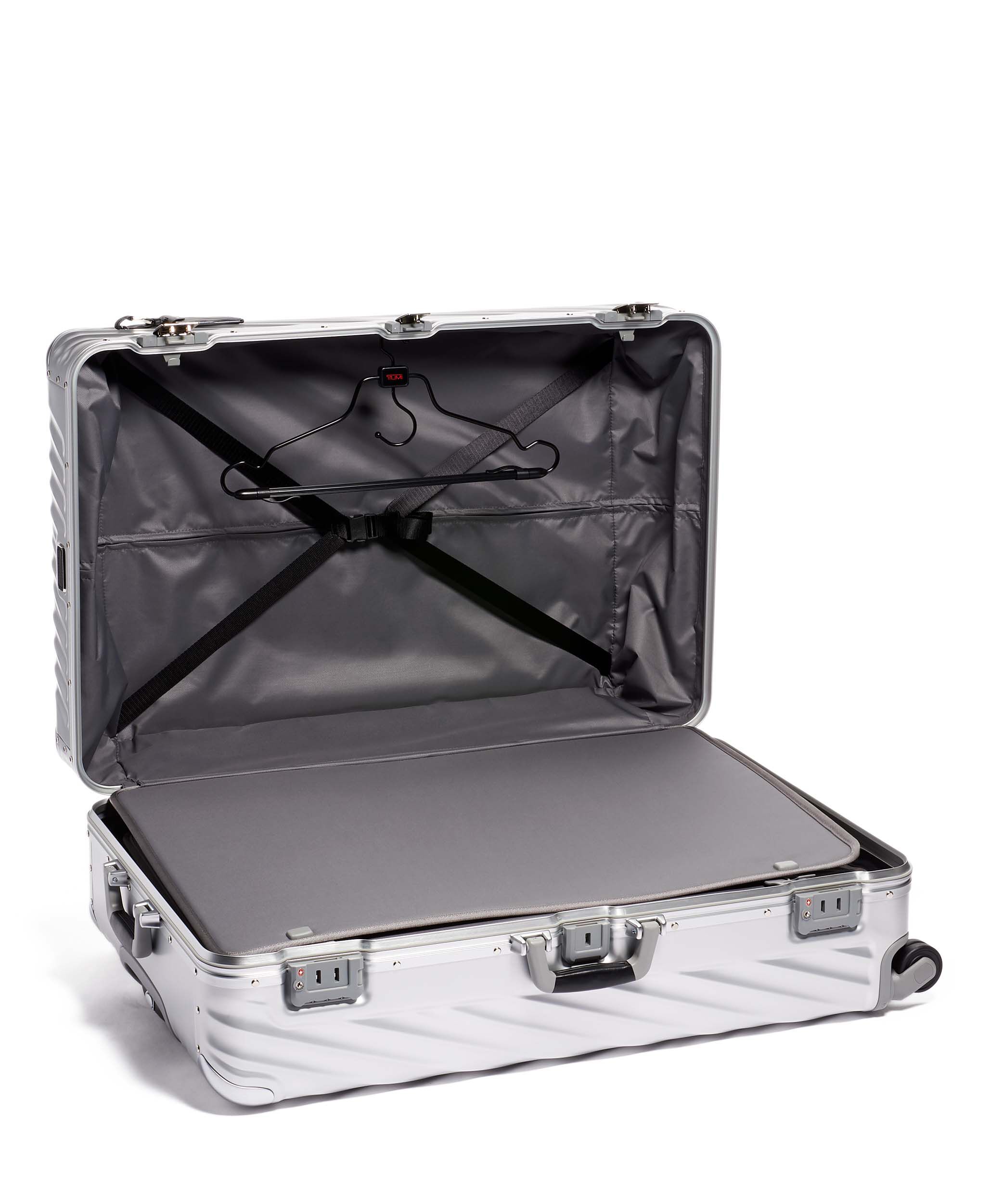 tumi aluminum suitcase