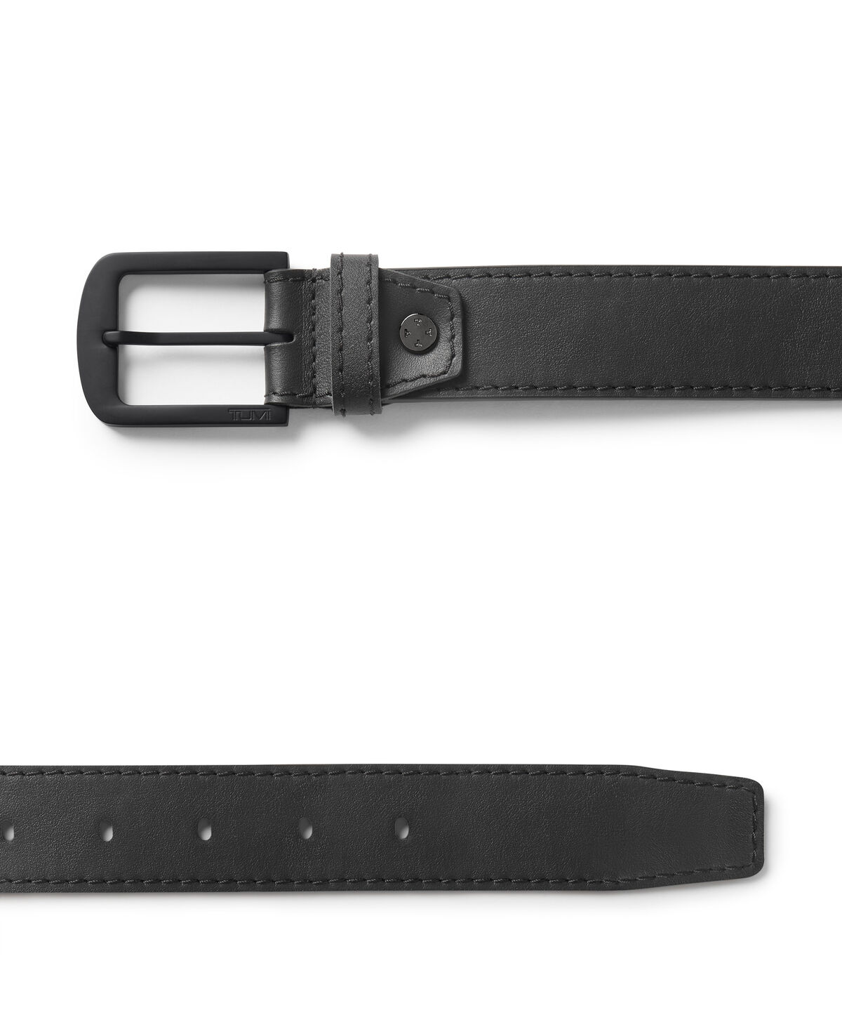 TUMI Rounded Rectangle Leather Belt, 35mm