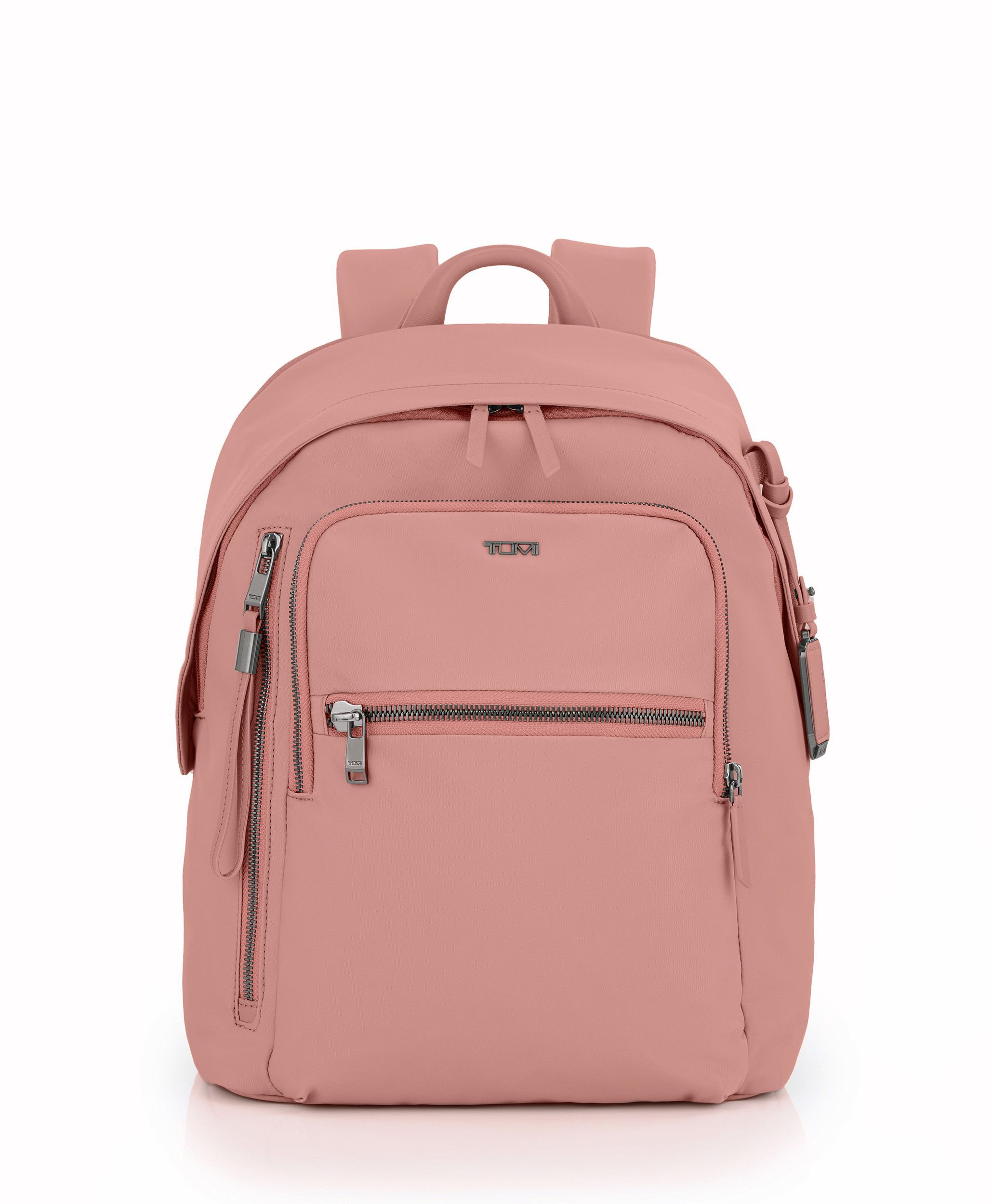 Pink on sale tumi backpack